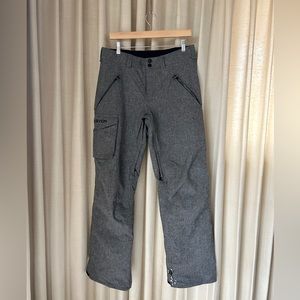 Burton "Covert" Insulated Ski/Snowpant, heathered gray, Men's Small